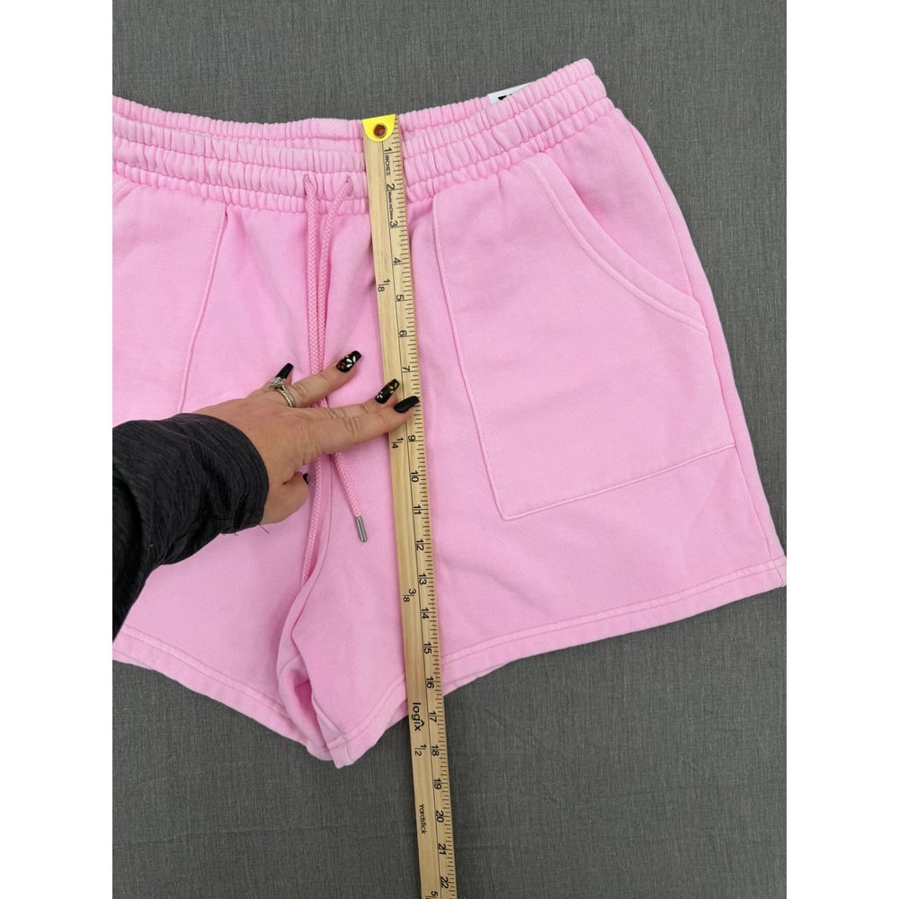 Victoria's Secret PINK Ivy Fleece Classic Shorts Pink Embroidered Logo Large NWT - Picture 2 of 8
